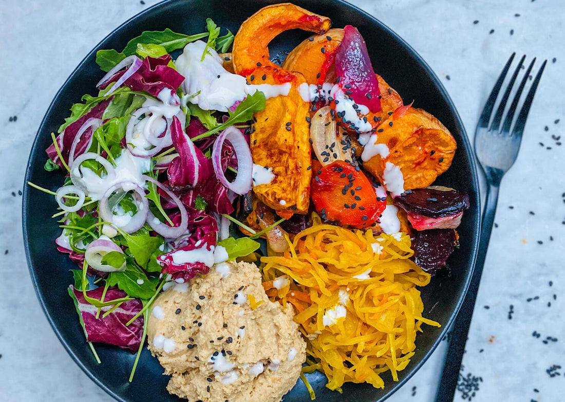 Colorful Veggie Bowl with Turmeric & Curry Love Craft 